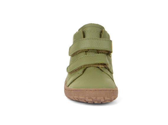 Leather boot olive