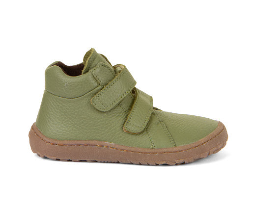 Leather boot olive