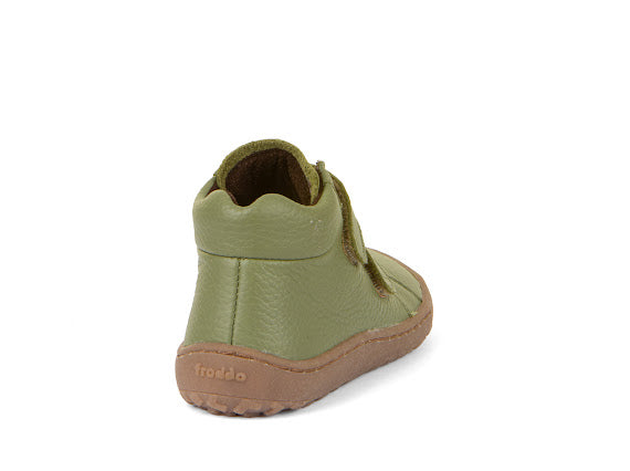 Leather boot olive