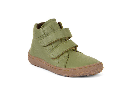 Leather boot olive